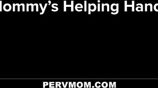 Mom Jerks Son While He Watches Raunchy TV - Sophia West