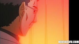 He Pervs On Big Tits Students In School And Blackmails Them- Hentai