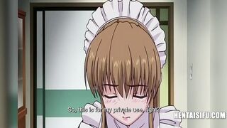 Just An Apron And A Dog Collar On My Sex Slave