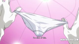 The Righteous virgin princess turned into a big tit cum chugging whore - ENG SUBS