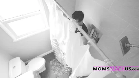 Shower Glory Hole Prank Gets Virgin Son Inside Mom And Sis  - Alexis Tae, Ryder Skye
