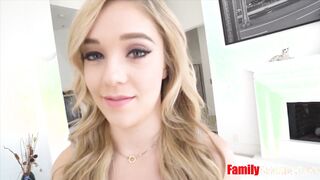 Blonde Teen Stepsis Makes A Deal With Brother