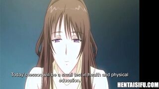 fucked her tits so hard they started lactating - ENG SUBS