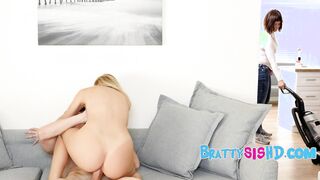 Sis fucks me to keep me from fucking halloween pumpkins