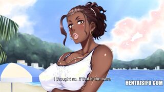 Fucking Busty Ebony Who Underestimated Japanese Dick - ENG SUBS