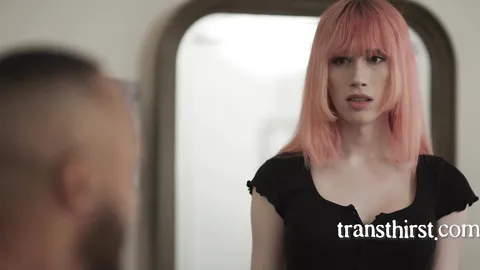 Hot Tranny Stepsister With Pink Hair