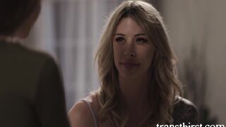 SUPER HOT Trans Babe With A Big Dick Fucks Her Bestie's Pussy- Rock emerson, Casey Kisses