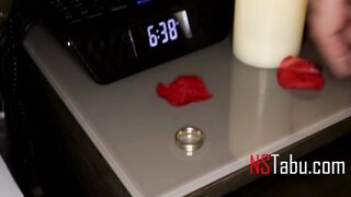 Pink Flower Fucked On Red Rose Petals