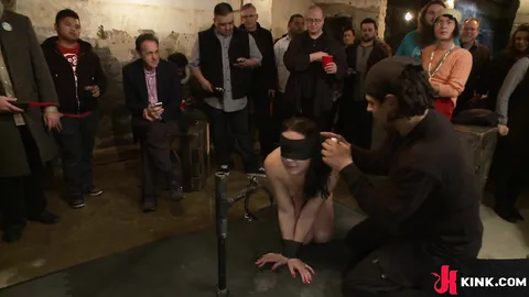 Blindfolded and Publicly Pounded in the Ass and Pussy