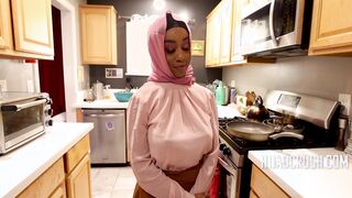 Curvy Ebony In Hijab Rides Like A Pro- Lily Starfire