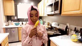 Curvy Ebony In Hijab Rides Like A Pro- Lily Starfire