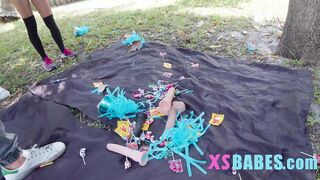 Stud Gets Fucked By Tiny Teens On His Birthday- Freya Von Doom, Sweet Sophia