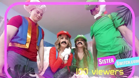 Mario Dudes Swap Stepsisters- Chanel Camryn, Mazy Myers