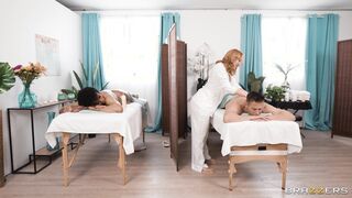 Married Couple Mobs The Horny Masseuse - Emily Magnolia, Emma Hayes