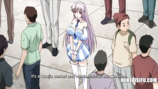 Lewd Cosplay Girl Hounded By Razzi - Hentai