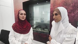 Jealous Wives In Hijab Take Turns