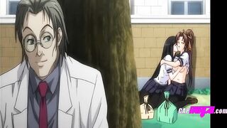 CapHentai - Stepsisters Who Cheat On Exams Disciplined By Perverted Principal 