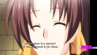 CapHentai - Stepsisters Who Cheat On Exams Disciplined By Perverted Principal 