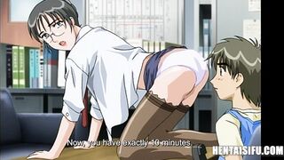 HentaiSifu - Wimp Gets Tons And Tons Of Workplace Pussy - Hentai With ENG SUBS