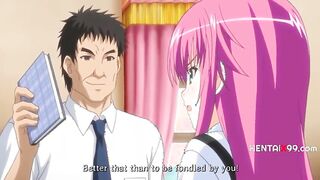 [Hentaix99] Teacher Forces Student Blackmailing To Reveal Her Dairy Of Lust For Her BROTHER! - Hentai