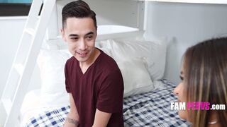 [FamPervs] Insanely Hot MILF Is Mad Attracted To Son When He Came Home From College - Juan Loco, Armani