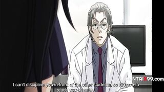 [Hentaix99] Old Teacher Converts Every Naive Lesbian Students Straight By Fucking Them & Making The Other Ones Watch Them Cum - HENTAIX99