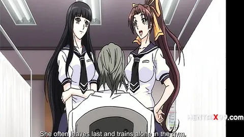 [Hentaix99] The Lesbian He Converted Straight Join Him Against Others - HENTAI
