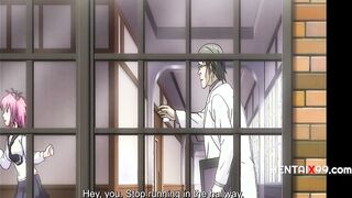 [Hentaix99] Pervy Teacher Blackmails Campus Lesbians & Uses Them - HENTAIX99