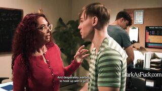 DarkAsFuck - Teacher Blackmailed Into Threesome (The Student She Was Fucking Wanted His Friend To Join And She Eventually.. Agrees) - Kiki Daire, Anthone Pierce, Parker Ambrose