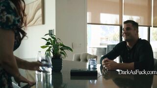 DarkAsFuck -  Pastors TWISTED Wife Convinces Naive Virgin Man To Let Her Be His First - Syren De Mer, Nathan Bronson