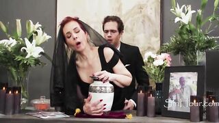 Jayden Marcos Fucks Grieving GILF Widow Ruby Lynne At Husbands Funeral