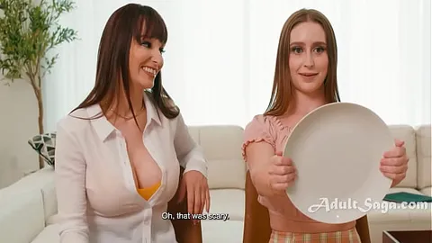 Step Mom Flashes Step Daughter TO Prove That Driving Can Be Dangerous - Laney Grey, Lexi Luna
