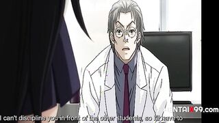 Old Teacher Converts Every Naive Lesbian Students Straight By Fucking Them & Making The Other
