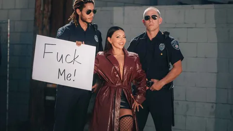 Double Booked! You Gonna Fuck Me, Officers_ - Brandy Salazar, Mick Blue, Derek Savage