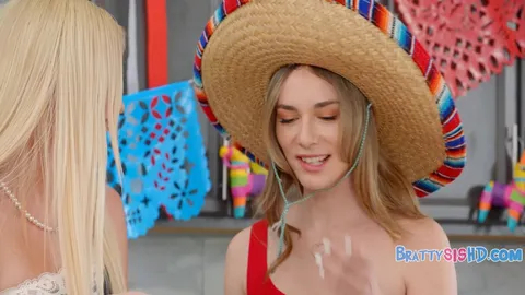 A Spicy Cinco De Mayo For My Step Sis And Her Friend - Britt Blair, Tess Thompson, Parker Ambrose